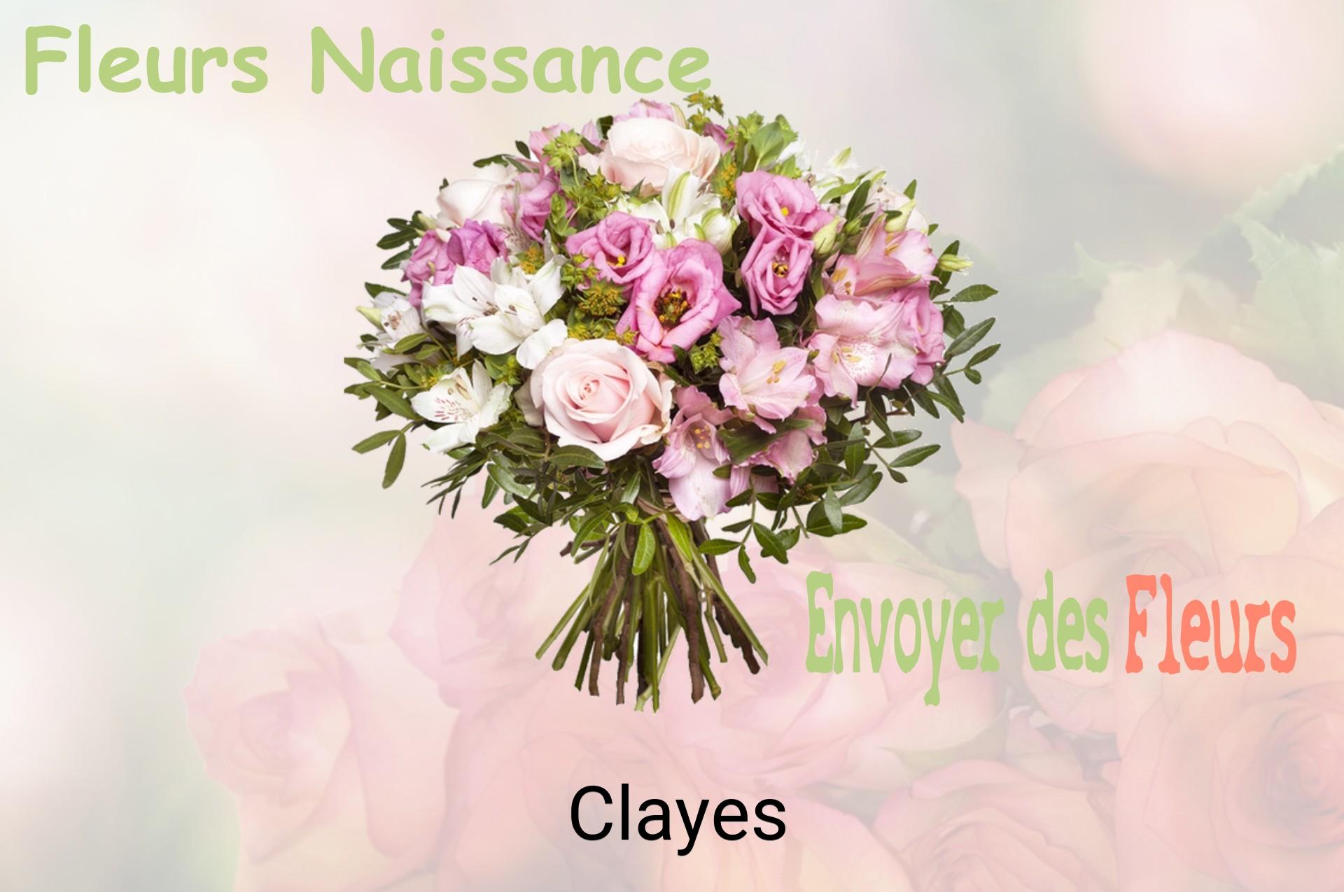 Bouquet de fleurs de naissance livré à Clayes